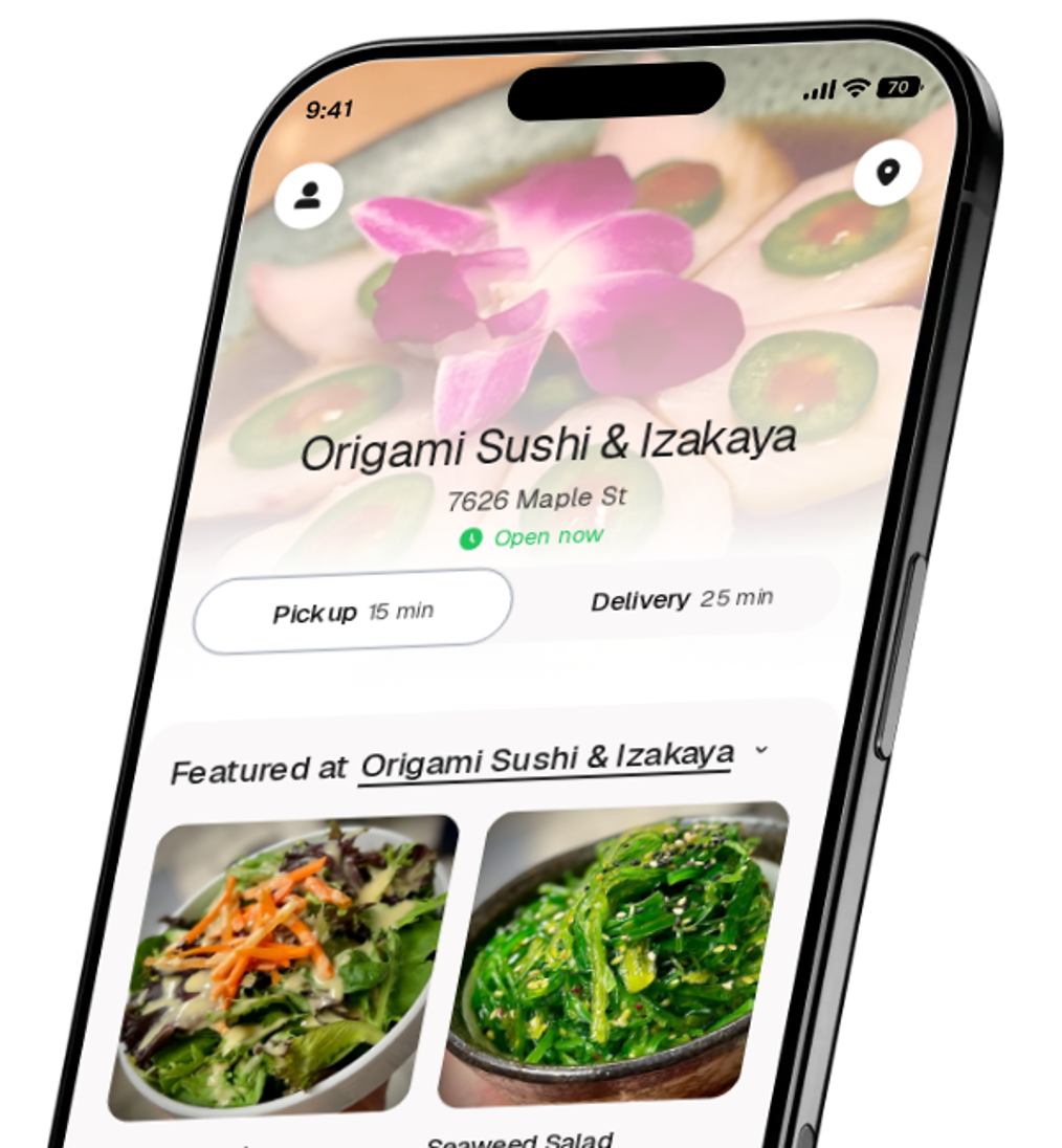 Origami Sushi & Izakaya app preview